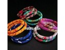 Fabric bangles set o 12