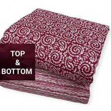 Jaipur cotton material with reddish maroon print