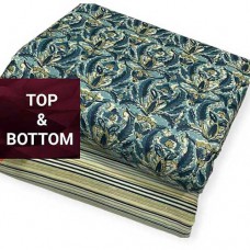 Jaipur cotton material with blue green print