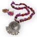 Fabric jewellery in floral print 