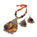  Fabric Jewellery with tussar silk pendant
