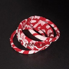 Fabric handmade bangles in batik print