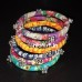 Fabric bangles with ghungroos in Multi-coloured prints