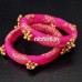 Fabric bangles in brocade fabric