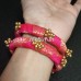 Fabric bangles in brocade fabric