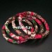 Fabric Bangles in beige floral print