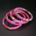Fabric Bangles in Mauve colour floral print