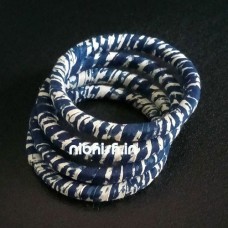 Fabric Bangles in blue colour print