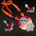 Khan Jewellery set in Magenta colour