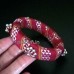 Khan fabric kada in red colour