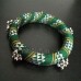 Khun fabric kada in green colour