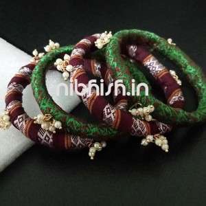 Khan fabric bangles, mix and match bangles set