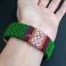 Khan Fabric bangle in green colour