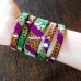 khan fabric bangles Multi-colored with mirrors