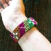 Khan fabric kada Bangles for women with mirrors
