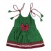 Green-maroon khan saree frock