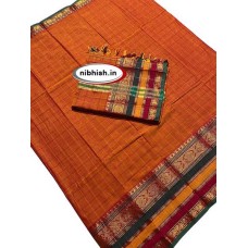 Narayanpet dress material for women in Rust Colour