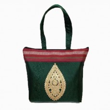 Green khan fabric tote bag