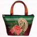 Maroon khun purse with acrylic handles