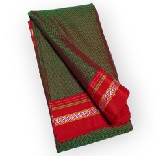 Khan saree in olive green colour