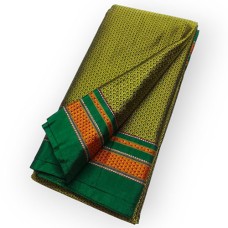 Mehendi/ Emerald green khan maharashtrian saree