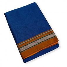 Royal blue mustard khun saree