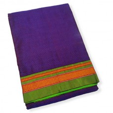 Purple/neon green khun saree