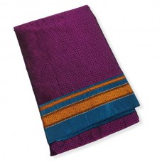 Wine/neon blue  khun saree