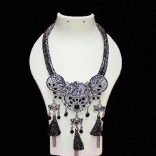 Western Jewellery with printed net & tassels